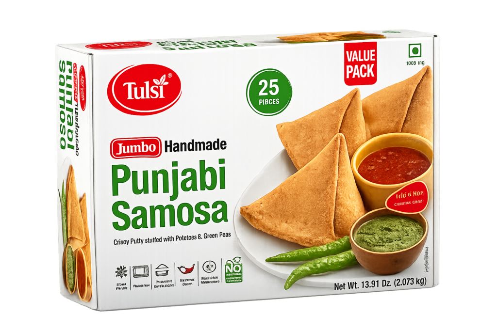 handmade punjabi samosas