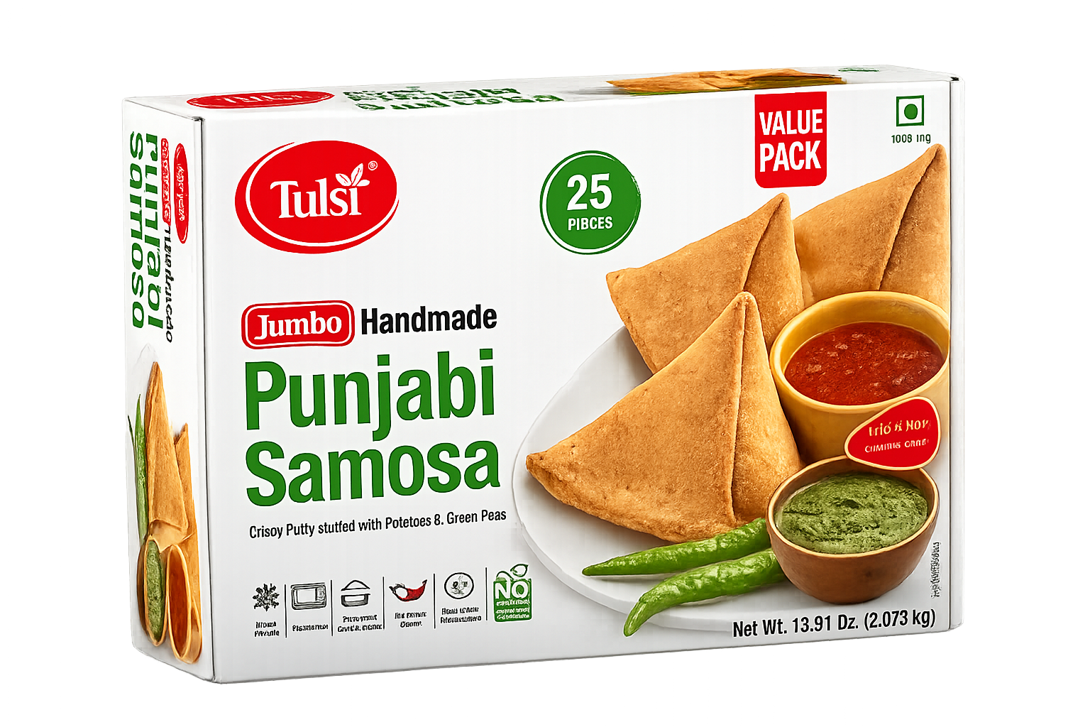 handmade punjabi samosas